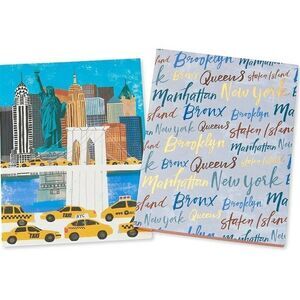 New York City NYC Notebooks Set of 2 Papyrus Journals 4x5.25 Travel Pocketbooks